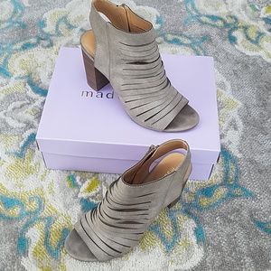 Taupe Peep toe boots by Madden Girl